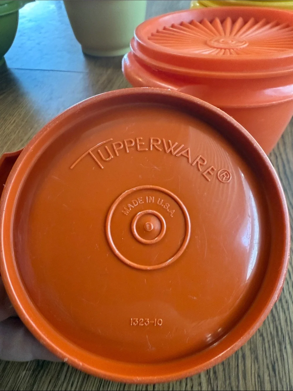Vintage 70s Tupperware Harvest Colors Food Storage Bowls with Lids